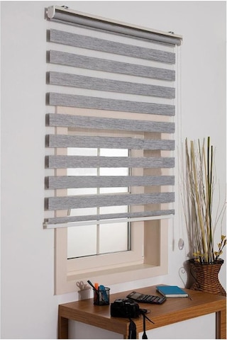 Zebra Stor Perde Bambu Gri 130X200 Cm