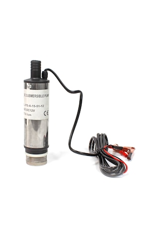 12 Volt Mazot Yağ Aktarma Pompası,  Dc Mini Dalgıç Pompa Süzgeçli