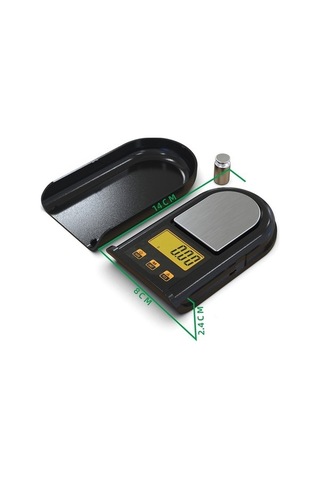 Ulzyvf Createtech Mutfak Terazisi - Hassasiyetli Elektronik Cal Avuç Ağırlık 500g/0.01g Siyah Siyah