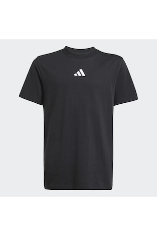 adidas Essentials Çocuk Siyah Yuvarlak Yaka Tişört JC9776