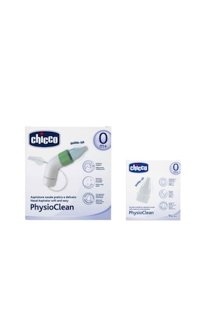 Chicco 4904 Physioclean Nasal Burun Aspiratörü Beyaz + Yedek Uç 10'lu