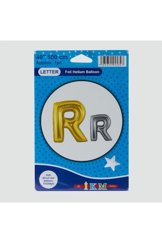 Sarı Renkli 40 100 Harfli Folyo Balon Çok Renkli