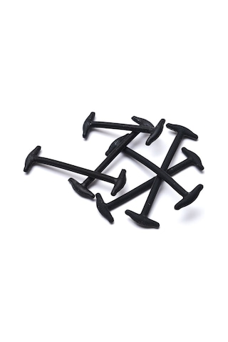 Coolnice Bağlanmayan Yetişkin Kundura Silikon Bağcık Siyah