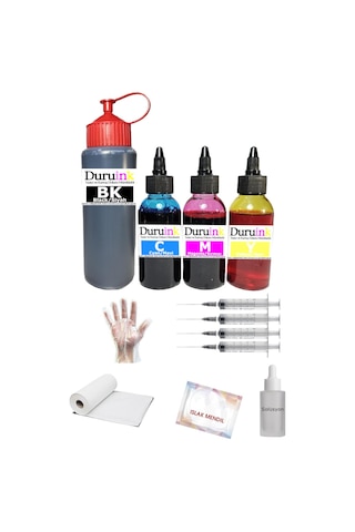 Duruink Brother Mfc Dcp-t300 Uyumlu 500ml Siyah + 3x100ml Renkli Mürekep Seti