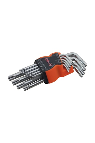 Uzun Yıldız Torx Alyan Anahtar Takımı 9 Parça