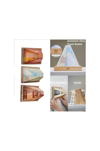 3d Stereoskopik Görsel Duvar Lambası Başucu Dekoratif Lambaları B Diğer