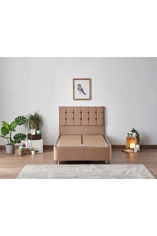 Nironyatak Niron Latte 120X200 Cm Tek Kişilik Yatak Baza Başlık Seti - Sert