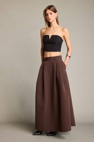 Defacto Pileli Maxi Etek G4718ax25wnbn214 Kahve