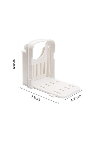 Tongxida Pratik Taşınabilir Ekmek Dilimleyici - Beyaz, Kolay Kullanım Kesici Beyaz