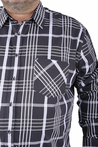 Starbattal Büyük Beden Erkek Cepli Gömlek Milagro 23370 SIYAH Siyah