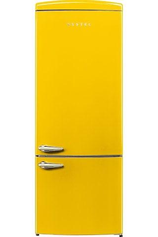 Vestel Retro NFK52111 Sarı 471 LT No-Frost Buzdolabı