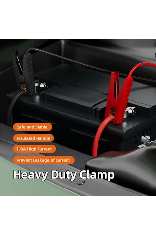 Xuweiwei Milwaukee Ve M18 İçin 20v Sarı Güç Tekerlekli Pil Adaptörü 182 88 Cm Atlama Kablosu Kelepçeleri Taşınabilir Akü Başlatıcı