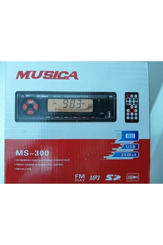Musica Ms-300 Sd Kart Ve Usb Girişli Oto Teyp 25Wx4