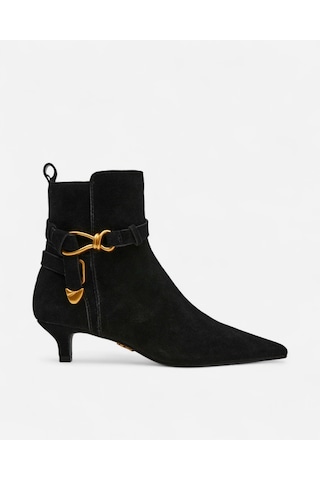 Steve Madden Roller Black Sued Kadın Siyah Topuklu Bot Roller