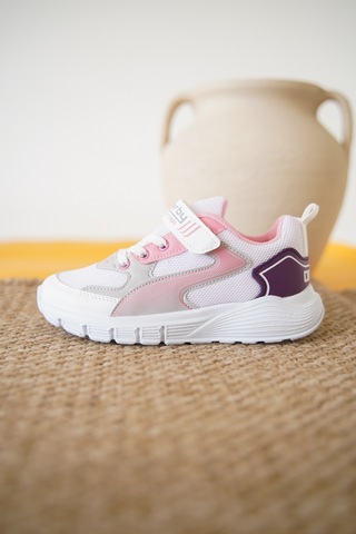 Daxtors D0132 Cırtlı Çocuk Unisex Sneaker Spor Ayakkabı Pembe