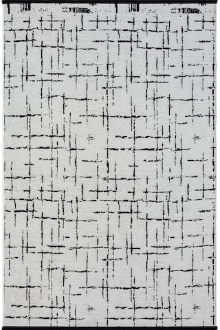 Çam Halı Bodrum Bdr 121 Beyaz Özel Latex Kaymaz Tabanlı Kilim