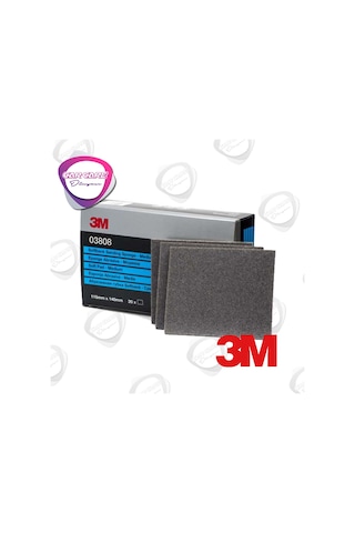 3M 3808 Tabaka Sünger Zımpara Medium 115 X 140 Mm 1 Adet