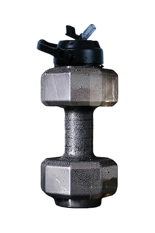 Dolıty Su Dolu Dambıl Ayarlanabilir Ağırlık Barbell Spor 2600ml-siyah