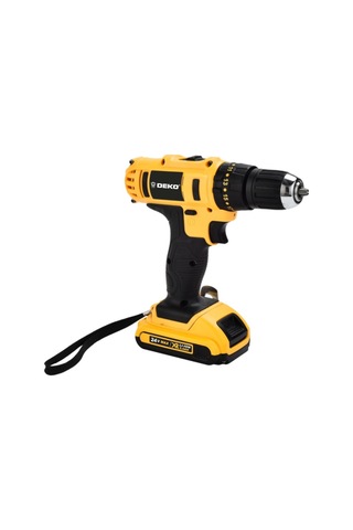 Deko 24V 5 Ah Li-ion Çift Akülü Darbesiz Şarjlı Vidalama Sarı