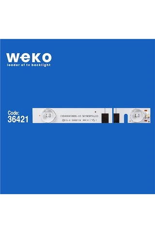 Wkset-6068 36421x4 Cxd400410000-x3 Skywort.lcd 4 Adet Led Bar Tvnizi Açıp İçindeki Led Barla Birebir Aynısı Olduğunu Görmeden Almayınız. Sonrasında İade Almamaktayız. Beyaz
