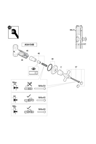 Roca Carmen A5A154BC00 Ankastre Stop Valf Krom İç Set Dahil Krom