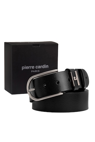 Pierre Cardin Siyah Deri Erkek Kemer En 4cm Pc-mdl Siyah