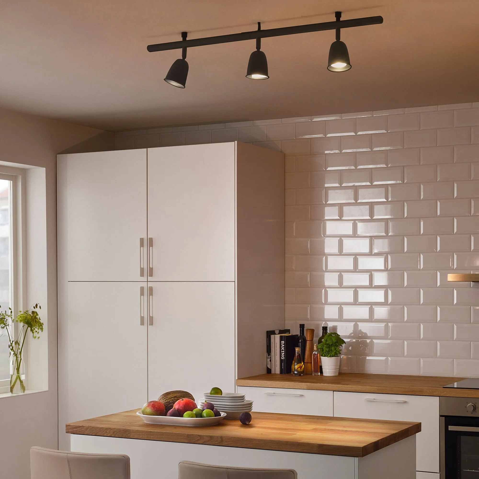 Ikea Skurup Spot Lamba , Siyah, 3 Spotlu