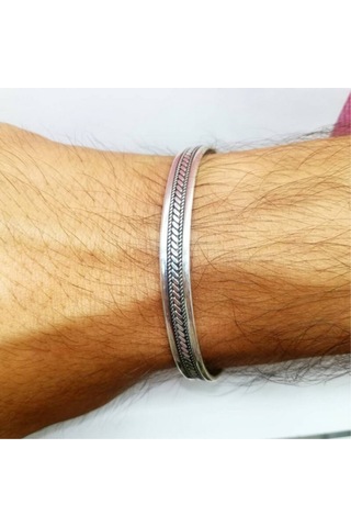 Oriental Kuyumculuk Jewellery Gümüş Erkek Bilezik Gümüş