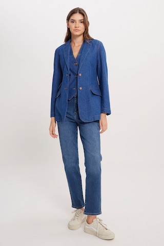 Regular Fit Normal Kesim %100 Pamuk Lacivert Jean Denim Ceket Çok Renkli