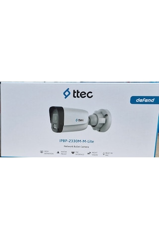 Ttec Ipbp-2330m-m-lite 2mp 2.8mm Sabit Lensli Ir Ip Bullet Kamera
