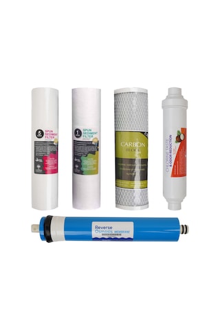 Açık Kasa Su Arıtma Cihazı 5'li Aşamalı Filtre Seti Çift Spun Eco