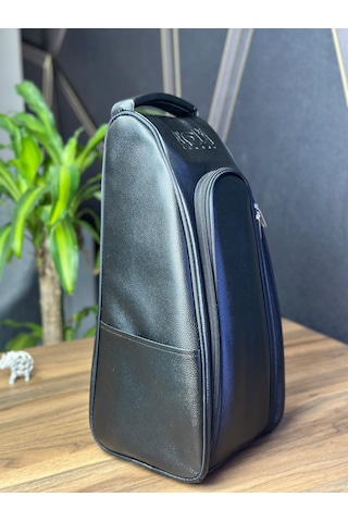 Özel Tasarım Black Deri Nargile Çantası 45 21 19