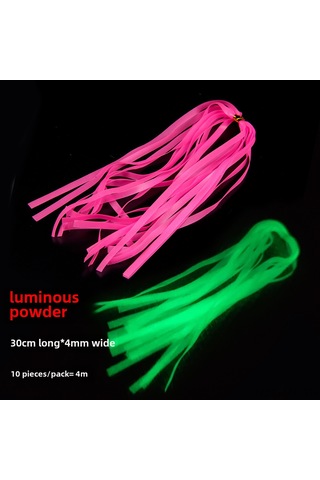 Mufunye Deniz Ve Göl Balıkçılığı İçin Parlak Pudra Renkli Gece Parlayan İpucu Zinciri - Spiral Işıklı Yünlü Yemli Balık Kancaları