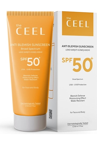 The Ceel Leke Karşıtı Tüm Ciltler Için Yüksek Korumalı Spf 50+ Güneş Kremi Glutatyon Etkili 50 ml