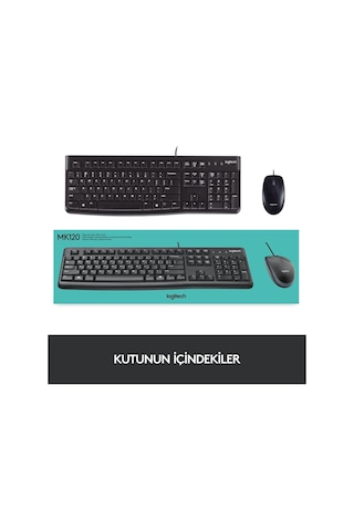 Logitech MK120 SET Q TR SIYAH Klavye 920-002560