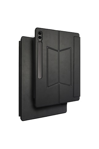 Galaxy Uyumlu Tab S11 Ultra Mkst Border Keyboard Bluetooh Bağlantılı Standlı Klavyeli Tablet Kılıfı - Siyah Klavyeli Kılıf