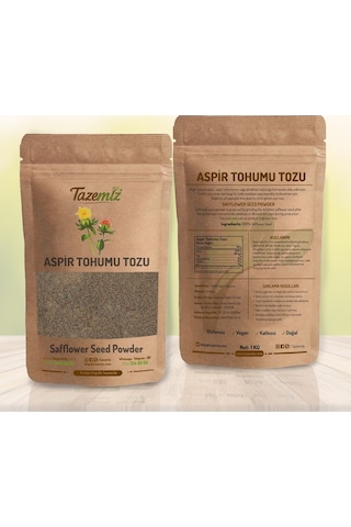Tazemiz Aspir Tohumu Unu 1 KG