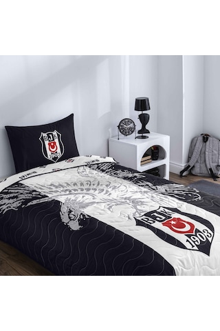 Lisanslı Beşiktaş Kartal Tek Kişilik Yatak Örtüsü Seti 000000001000051956 Çok Renkli