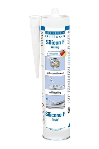 Weicon Silikon F Yapıştırıcı Ve Sızdırmazlık Malzemesi 310 Ml, Şeffaf, Renksiz