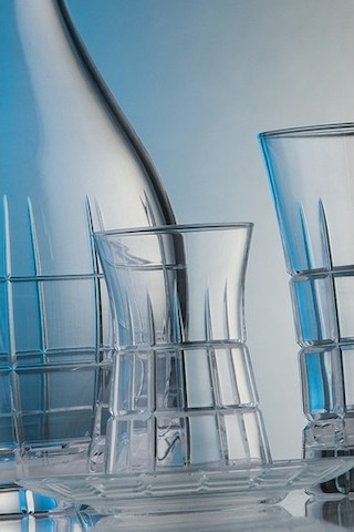 Kcd Carre 6 Kişilik 12 Parça Çay Bardak Seti Gri