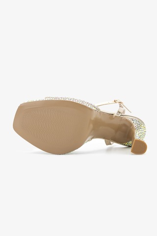Valmenti Kadın Suni Deri Sarı Night Shoes Ayakkabı 921 655 Bn Ayk Y26 Gold Taslı Altın