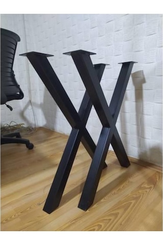 Abronyahediye X Metal Masa Ayağı 2 Adet En 60Cm Boy 72Cm 50X50 Profil Abronya