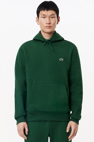 Lacoste Men's Classic Fit Kapüşonlu Yaka Sweatshirt Yeşil