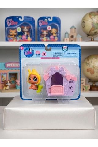 Pet Shop Minişler Dondurma Kostümlü Miniş Figür Ve Kulübe Oyun Seti Seri 3 Işıklı Paket Oyuncak