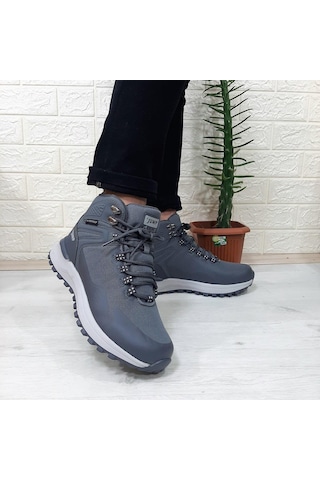 Jump 29652 Gri Renk Waterproof Kaymaz Rahat Erkek Bot 001