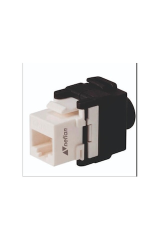 CAT6 UTP Keystone Jack 180 Derece (10'lu Paket)