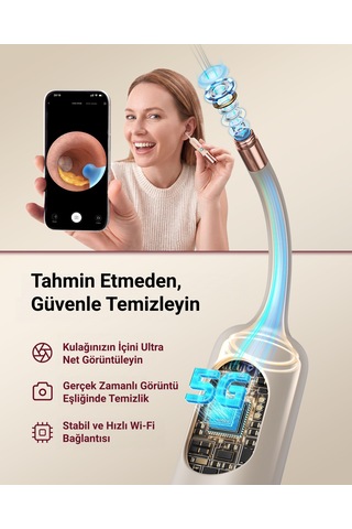 Bebird Ultra X 2k Hd Kameralı Akıllı Kulak Temizleme Ve Bakım Cihazı Hediye Kutulu