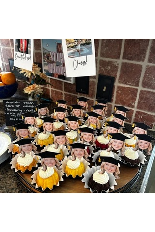 Mezüniyet Süsü Cupcake Kürdan 10 Adet 0