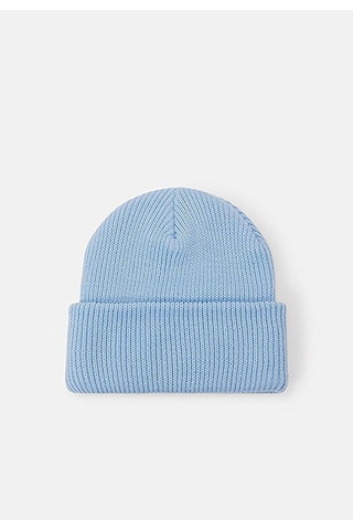 Eke Tekstil Unisex Mavi Fitilli Yumuşak Basic Bere Mavi
