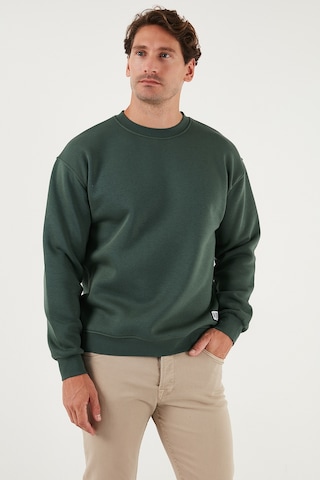 Buratti Regular Fit Bisiklet Yaka Pamuklu Içi Tüylü Yumuşak Şardonlu Erkek Sweat 5905255 Nefti
